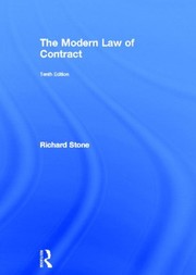 Front cover of The Modern Law of Contract by Richard Stone