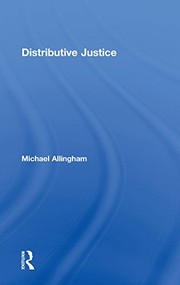 Cover of Distributive Justice by Michael Allingham