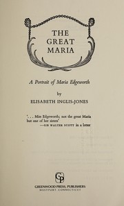 Front cover of The great Maria by Elisabeth Inglis-Jones