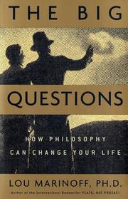 Cover of The big questions by Lou Marinoff