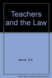 Front cover of Teachers and the law by G. R. Barrell
