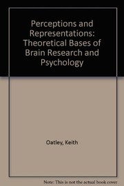 Cover of Perceptions and representations by Keith Oatley
