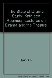 Cover of The State of Drama Study by J. L. Styan