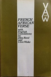 Cover of French African verse by John O. Reed