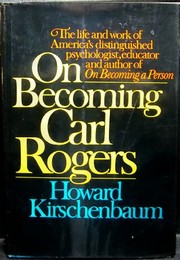 Front cover of On becoming Carl Rogers by Howard Kirschenbaum