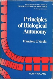 Front cover of Principles of biological autonomy by Francisco J. Varela