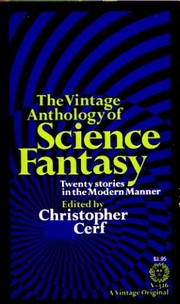 Front cover of The Vintage Anthology of Science Fantasy. by Christopher Cerf
