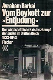 Front cover of Vom Boykott zur „Entjudung“ by Avraham Barkai