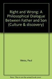 Cover of Right & wrong by Paul Weiss