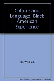 Cover of Culture and language by Hall, William S.
