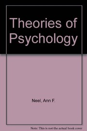 Front cover of Theories of psychology by Ann Neel