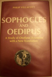 Front cover of Sophocles and Oedipus by Philip Vellacott