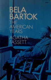 Cover of Bela Bartok by Agatha Fassett