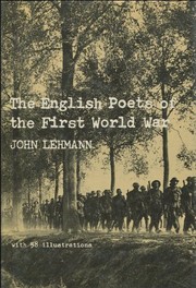 Front cover of The English poets of the First World War by Lehmann, John