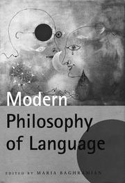 Front cover of Modern Philosophy of Language by Maria Baghramian