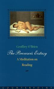 Cover of Browser's Ecstasy by Geoffrey O'Brien