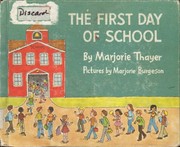 Cover of The first day of school by Marjorie Thayer