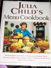 Cover of Julia Child's menu cookbook by Julia Child