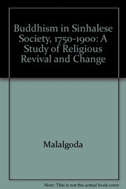 Front cover of Buddhism in Sinhalese society, 1750-1900 by Kitsiri Malalgoda
