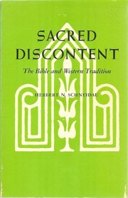 Cover of Sacred discontent by Herbert N. Schneidau