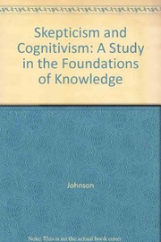 Front cover of Skepticism and cognitivism by Oliver A. Johnson