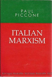 Front cover of Italian Marxism by Paul Piccone