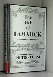 Cover of The age of Lamarck by Pietro Corsi