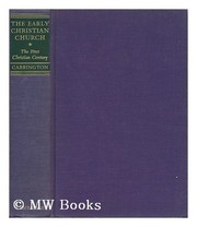 Front cover of The Early Christian church by Philip Carrington