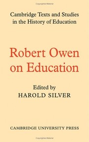 Cover of Robert Owen on education by Robert Owen