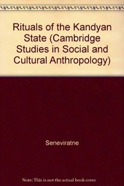 Front cover of Rituals of the Kandyan state by H. L. Seneviratne