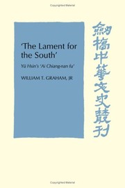 Front cover of ʻThe  lament for the Southʼ = by William T. Graham