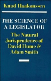 Front cover of The science of a legislator by Knud Haakonssen