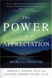 Cover of The power of appreciation by Noelle C. Nelson