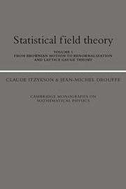Cover of Statistical field theory by Claude Itzykson