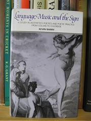 Cover of Language, music and the sign by Kevin Barry