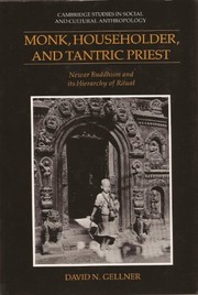 Front cover of Monk, householder, and Tantric priest by David N. Gellner