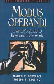 Cover of Modus Operandi by Mauro V. Corvasce