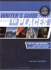 Front cover of Writer's guide to places by Don Prues