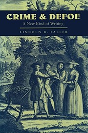 Cover of Crime and Defoe by Lincoln B. Faller