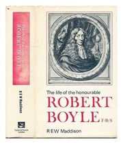 Front cover of Life Of Honorab Robt Boyle by Maddison
