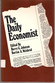 Front cover of The daily economist by Harry Gordon Johnson
