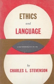 Cover of Ethics and language by Charles Leslie Stevenson