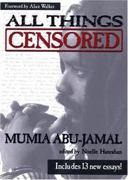 Front cover of All things censored by Mumia Abu-Jamal