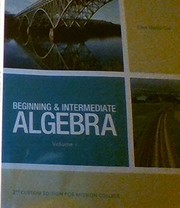 Cover of BEGINNING & INTERMEDIATE ALGEBRA Volume 1 [Custom Edition for Mission College] by K. Elayn Martin-Gay