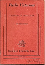 Cover of Purlie victorious by Ossie Davis