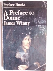 Cover of A preface to Donne by James Winny