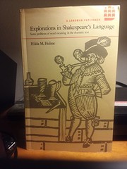 Front cover of Explorations in Shakespeare's language by Hilda M. Hulme
