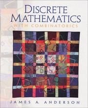 Cover of Discrete Mathematics with Combinatorics by James Anderson