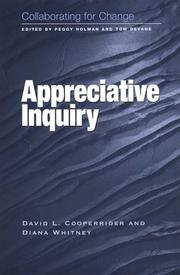 Cover of Appreciative inquiry by David L. Cooperrider