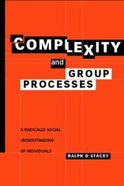 Cover of Complexity and group processes by Ralph D. Stacey